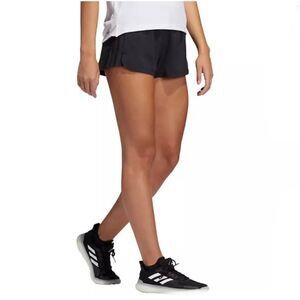 adidas Pacer Water Absorbent 3-Stripe Athletic Shorts Black M